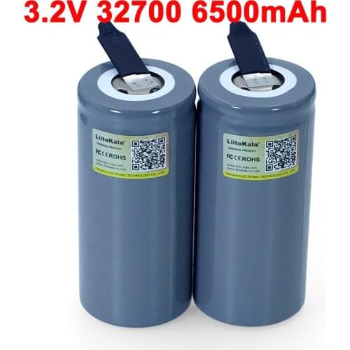 2020 LiitoKala 32700 LiFePO4 3.2V 6500mah 33A 55A welded strip Nickel Sheets For screwdriver battery Electric Bike powered