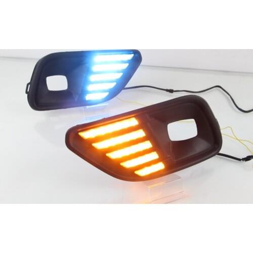 Led DRL Daytime Running Light for Jeep 2019 blue night Turn Signal accesorios para auto