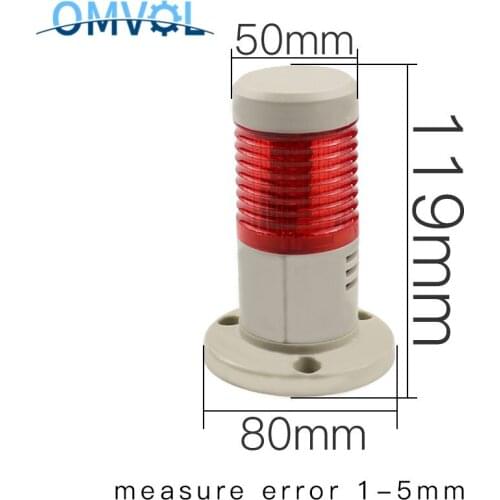 LED Industrial red Signal Tower Warning Lamp Stack Light Alarm Apparatus 12V 24V 110V 220V