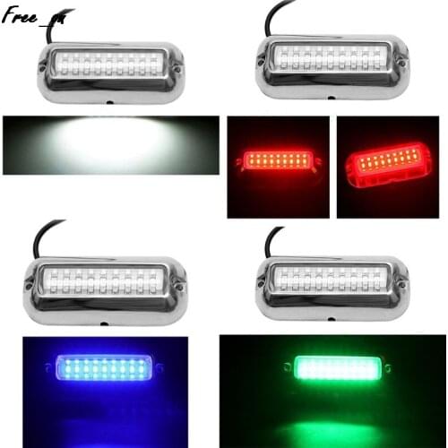 LED Waterproof Pontoon Marine Transom Color Underwater Light Boat Light Bar Yacht Styling Work Lamp