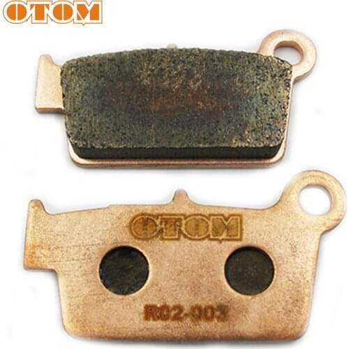 OTOM Motorcycle Universal Rear Brake Pads Dirt Bike Scooter Motocross Brake Disks R02 For YAMAHA SUZUKI KAWASAKI GAS GAS KXF WR