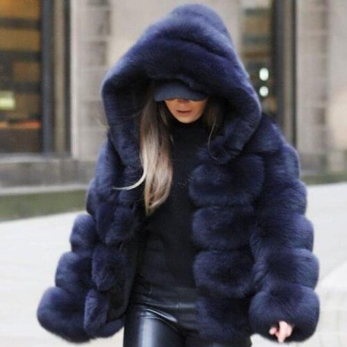 VOLALO Pink Fur Coats
