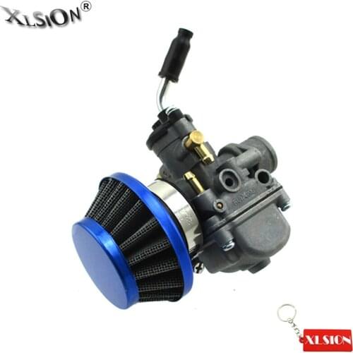 XLSION Aftermarket 19mm Carburetor +35mm Blue Air Filter For KTM SX SXS 50 Pro Senior Junior Replace 45131001100 & C064513100
