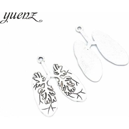 YuenZ 5 pcs Alloy Heart Charms Antique silver color pendant fit DIY necklace jewelry Making 40*30mm U01-3
