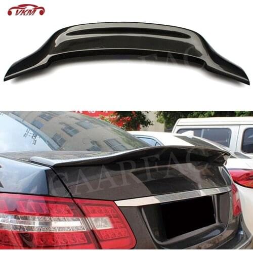 Carbon Fiber Rear Spoiler For Mercedez Benz E Class W212 E63 E200 E260 E300 E350 Sedan 4 Door 2010-2016 Rear Trunk Wings