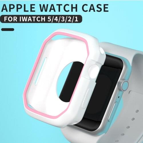 Protective Case Compatible for Apple Watch 5 Case 44mm 40mm Silicone Cover for iWatch Series 1 2 3 4 38mm 42mm Watch Bumper