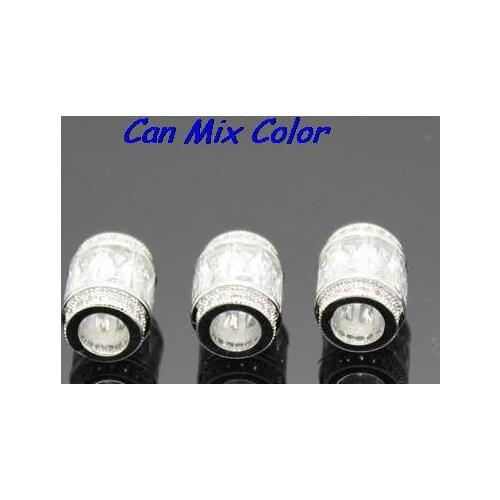 11mm*9mm Findings Diamante Zircon micro pave spacer Boutique Micropave Round Shape Beads inlay Brass br3453e crystal