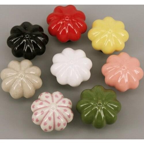 1x Candy Color Porcelain Cabinet Knob Ceramic Dresser Drawer Cupboard Door Sideboard Kitchen Furniture Pull Handles