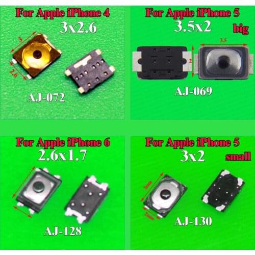4 models Micro Mini Switch on/off Power button Volume keys Built-in shrapnel key for Apple iPhone 4 5 6 5C 5S