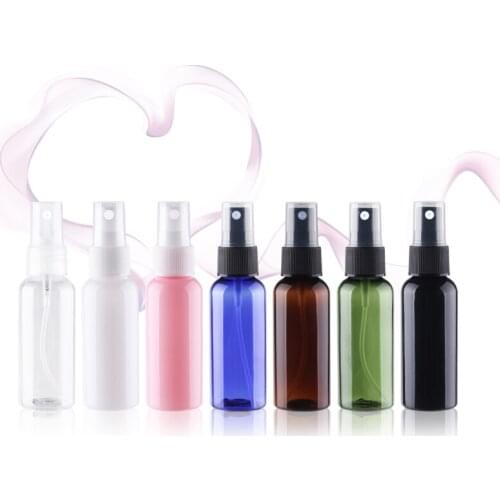 50ML 50PCS Refillable Plastic Mist Spray Bottle Travel Bottles With Sprayer Pump Empty Cosmetic Container With Sprayer Perfume