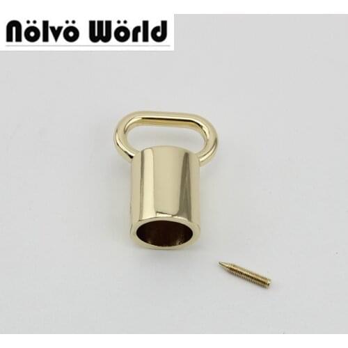 6pcs 30pcs light gold finished color die casting metal fitting hardware bags accessories screw Hanger Connector wholesale
