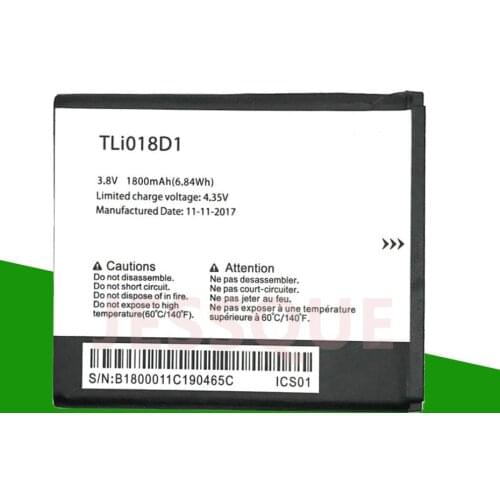 1800mAh TLi018D1 Battery for Alcatel one touch Pop D5 Dual 5038x OT5038X Pop 3 5015D OT 5016 5051A phone battery