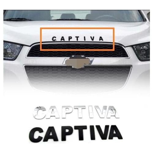 Car 3D metal Letters Hood Emblem Logo Badge Car Stickers Styling Car Accessories Wording 3D Letter For Captiva