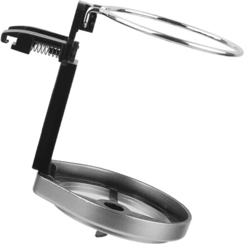 Car Auto Truck Vehicle Drink Bottle Cup Holder Stand Mount Folding Silver