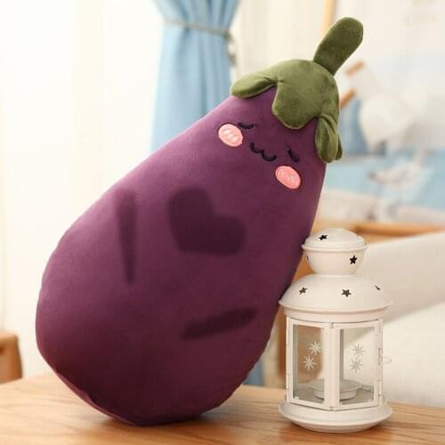 28/45/80CM Large Plush Eggplant Toy Childrens Gift Cute Doll Plush Creative Gift Furniture Decoration Kawaii