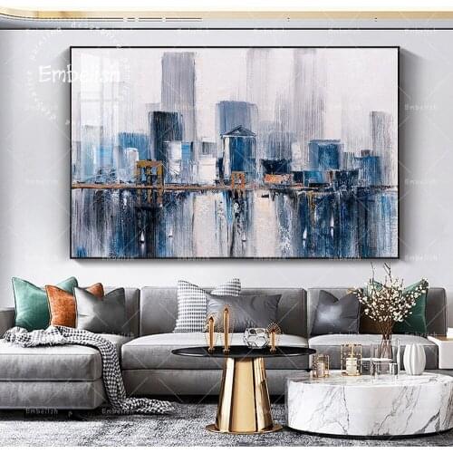 Embelish Brooklyn Bridge New York landscape Wall Pictures For Living Room Modern Home Decor Posters HD Print Canvas Paintings