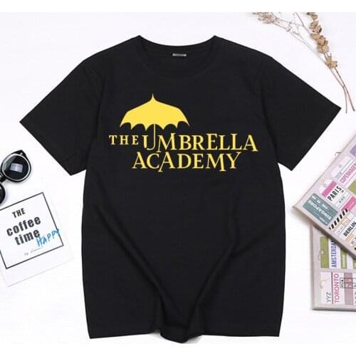 Funny The Umbrella Academy Letters Print T-shirt Womens Summer Casual Fashion Tops Streetwear Cotton Camisetas Ropa Mujer