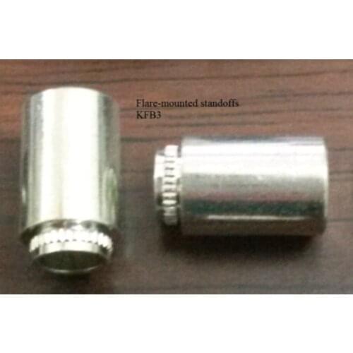 KFB3-M4-2/3/4/6/8/10/12/14/16ET Flare-Mounted Standoffs,Brass,Tin Plating,Sheet Thickness1.27-1.65mm,Hole Size In Sheet 6.4mm