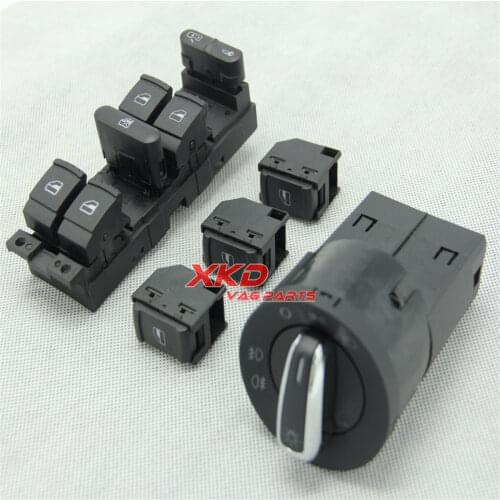 Headlight Side Window Glass Switch Button For V-W Golf Je-tta MK4 Passat 1C0 941 531 A 1J4 959 857 D 3B0 959 855 B