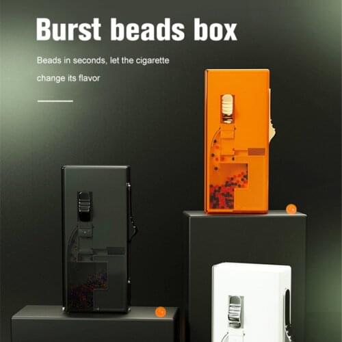 Box Smoking Cigarette Explosion Beads Pusher Upgrade Smoke Push-ball Pop-up Smoke ice Beads Accessory Tools For Drop shipping