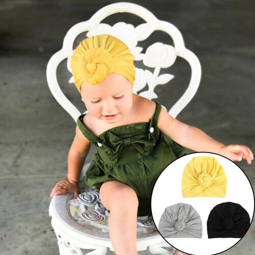 Cute Donut Women Turban Bun Knot Cap Adult Beanie Hat Photography Headwear