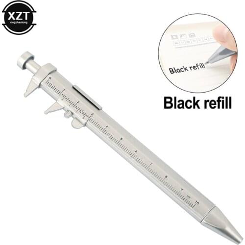 Multifunction 0.5mm Gel Ink Pen Vernier Caliper Roller Ball Pen Stationery Ball-Point 2 Colors Writing Office School Supplies