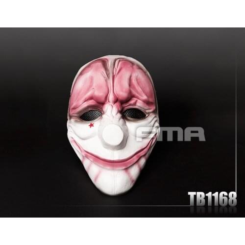 2017 New Airsoft FMA Halloween Party CS Cosplay Mas k PayDay 2 Hoxton Red Head Wire Mesh Protection Ma sk TB1168