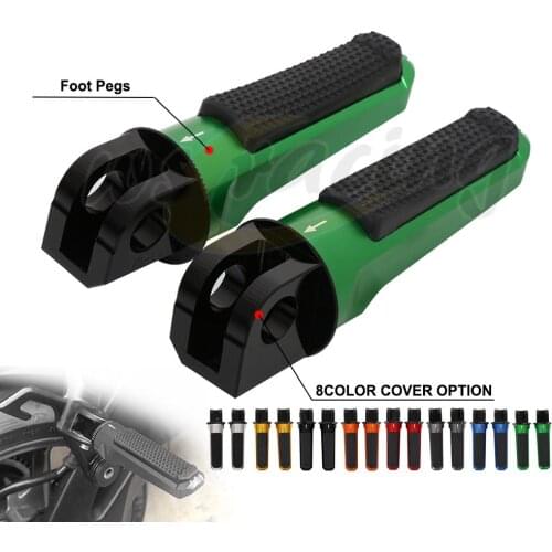 Motorcycle Front Foot Pegs Pedals Footrest Scooter Foot-Peg For KAWASAKI Z800 Z750E Z1000 ZX-6R ZX-10R 2003 2004 2005 2006 2007