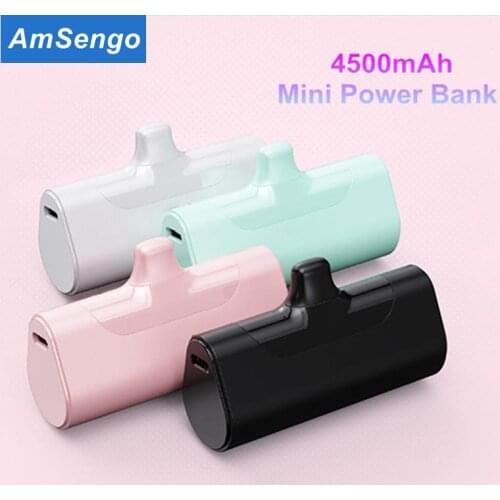 For iPhone Huawei Xiaomi Bateria Portable 4500mAh Mini Power Bank Travel Portable Fast Chargers Emergency Power Chargers