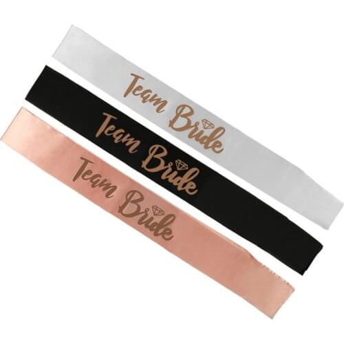 Team Bride Tribe Sash for Wedding Hen Party Bridal Shower Bachelorette Party Decorations Favors Gifts Supplies