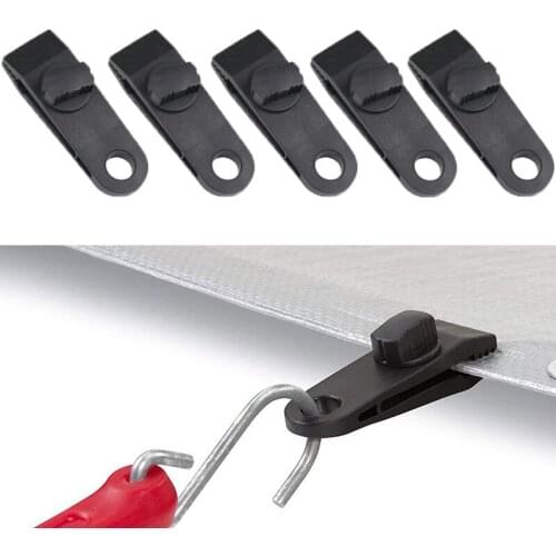 1/4Pcs Heavy Duty Tent Clips Windproof Awning Clamp Grip Camping Carabiner Hook Buckle Clip Fast Awning Clip