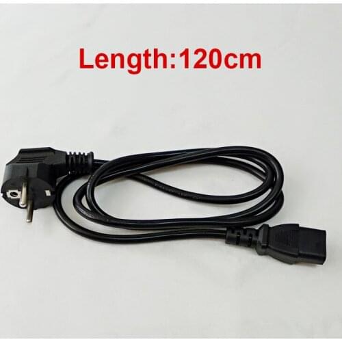 1.2m 250V 10A European Korea 2-pin circular power cable power cable, HSC IEC 320 C14 VDE power cable