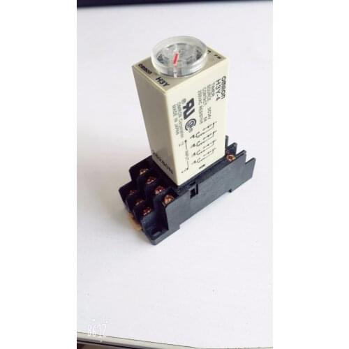 1SET H3Y-2 5S/10S/30S/60S AC220V Small time relay power on time delay silver poin