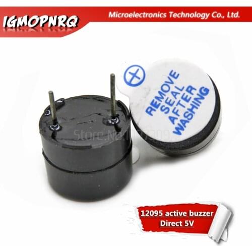10pcs 12095 active buzzer Direct 5V long voice 12*9.5MM diameter 12MM red label