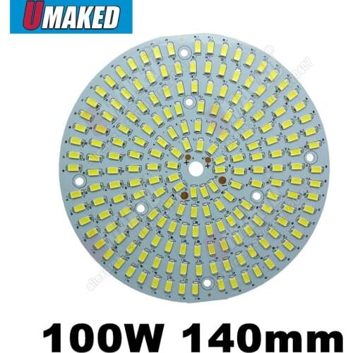 100W 140mm SMD5730 Brightness PCB Light Board, 11000lm Led Lamp Panel For bulb, Bay light, aluminum plate base