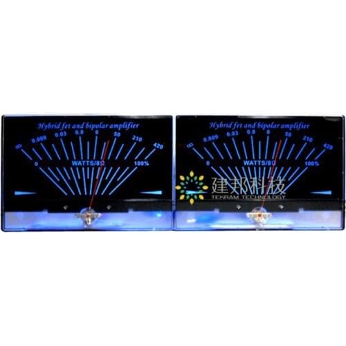 2pcs P-200 Class A Power Amplifier Tube Level Meter DB Table Audio power VU Meter