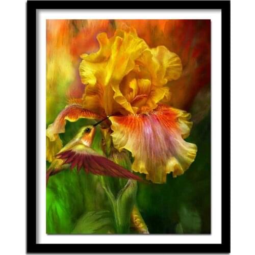 5D DIY Diamond Painting Cross Stitch Fire Goddess Floral Needlework Home Decoration Arts Full Square Diamond Embroidery LRR