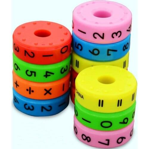 6 Pieces Assembling Puzzles Magnetic Toys Early Learning Educational Toys For Children Math Business Numbers DIY