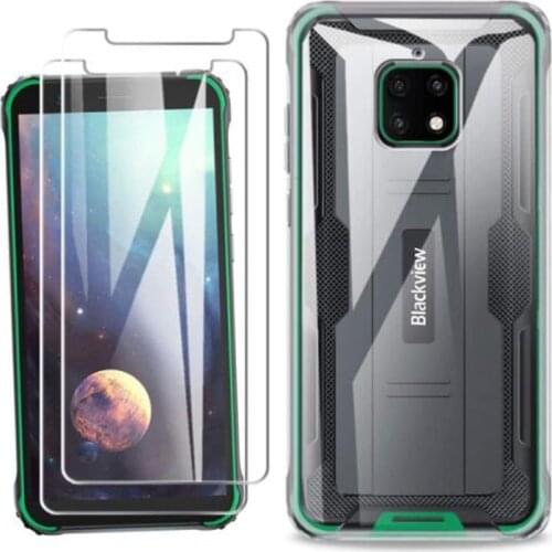 3-in-1 Case + Tempered Glass On For Blackview BV4900 ScreenProtector Glass For Blackview BV4900 Pro 2.5D Glass