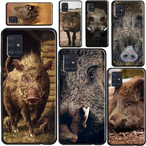 Wild boar Case For Samsung A32 A52 A72 A12 A42 A21S A20e A02 S A10 A20 A40 A50 A70 A11 A31 A51 A71