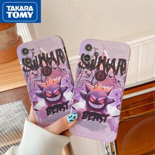 TAKARA TOMY Pokemon Creative Pikachu Phone Case for IPhone 7/8P/X/XR/XS/XSMAX/11/12Pro/12min Phone Couple Case Cover