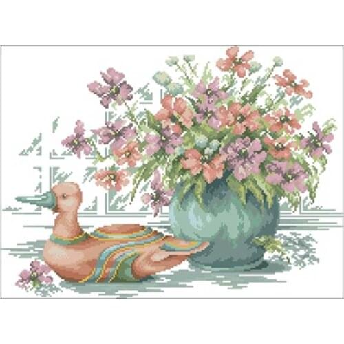 Wood Duck patterns Counted Cross Stitch 11CT 14CT 18CT DIY Chinese Cross Stitch Kits Embroidery Needlework Sets