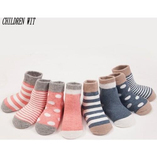 CHILDREN WIT baby socks spring&autumn new cotton fashionable high quality children socks 0-3 year kids socks 4 pairs / lot