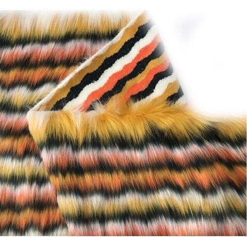 Jacquard plush faux fur fabric clothing garment home textile fabric fur for needlework Fur width160cm