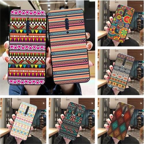 Indian Style Pattern Bright Tribal Phone Case For Oppo A5 A9 2020 Reno2 z Renoace 3pro A73S A71 F11