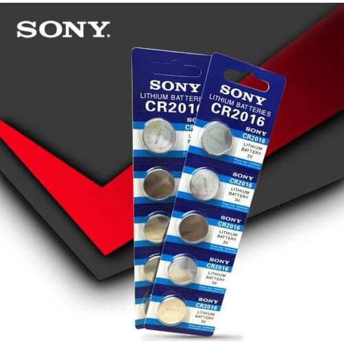 10pcs/lot SONY 3V Lithium Coin Cells Button Battery DL2016 KCR2016 CR2016 LM2016 BR2016 High Energy Density
