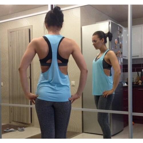 Biger Low Collar T-sleeveless Vest Sports Fitness Quick-drying Small Blouse Loose Sweat-absorbent Sleeveless Vest