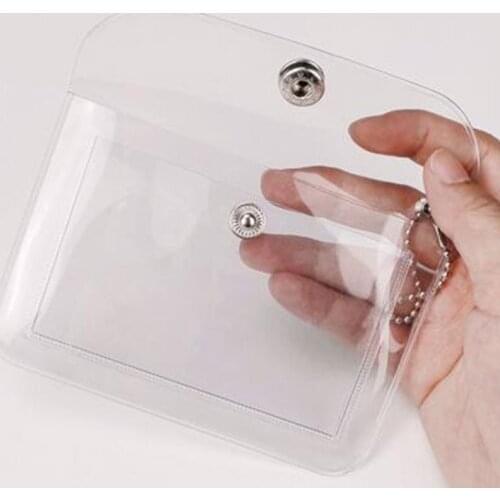 Unisex Mini Wallet Waterproof Fashion Transparent Pvc Key Bag Credit Card Holder Credit Card Holder Coin Purse Wallet