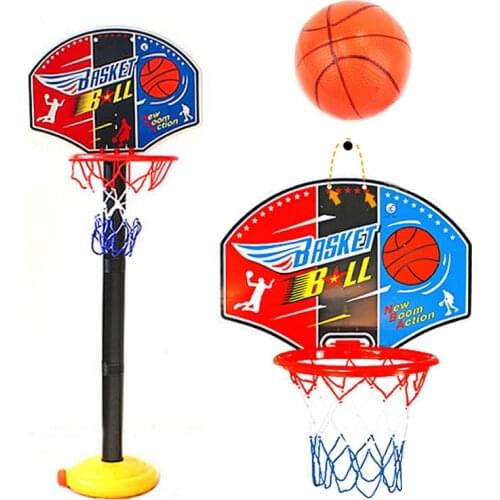 115cm Basketball Hoop Stand Toy Set for Child Kid Adjustable Inflatable Plastic Ball Outdoor Anti Stress Sport Game Baby Indoor