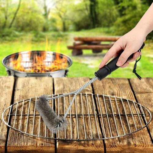NICEYARD BBQ Cleaning Tools Barbecue Grill Brush Cooking BBQ Tools Wire Bristles Cleaning Brushes Non-stick With Handle Durable